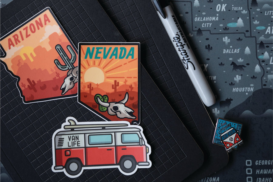 One Click Stick - Fully custom die cut vinyl stickers made to order.