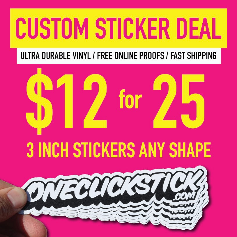 4 Inch Die Cut Sticker - Free Shipping & Proof