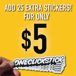 add on 25 extra stickers