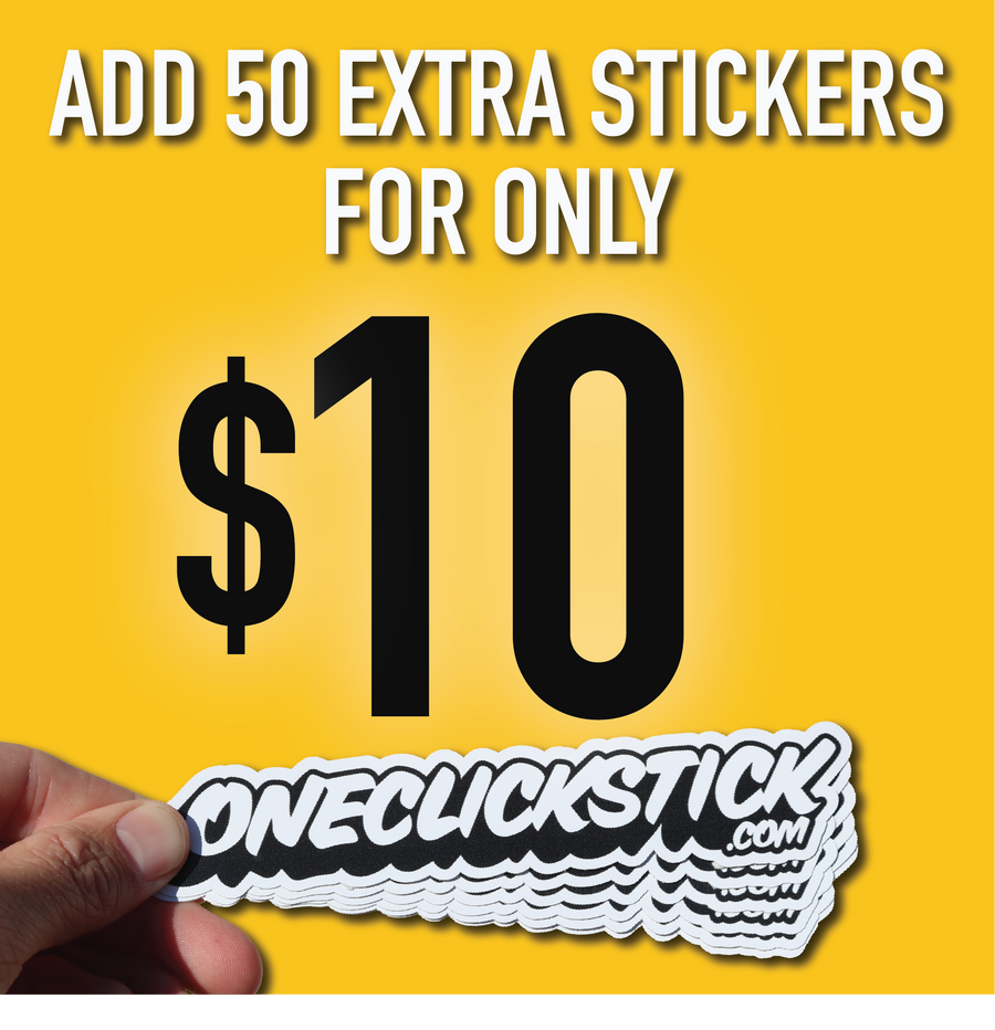 add 50 extra stickers